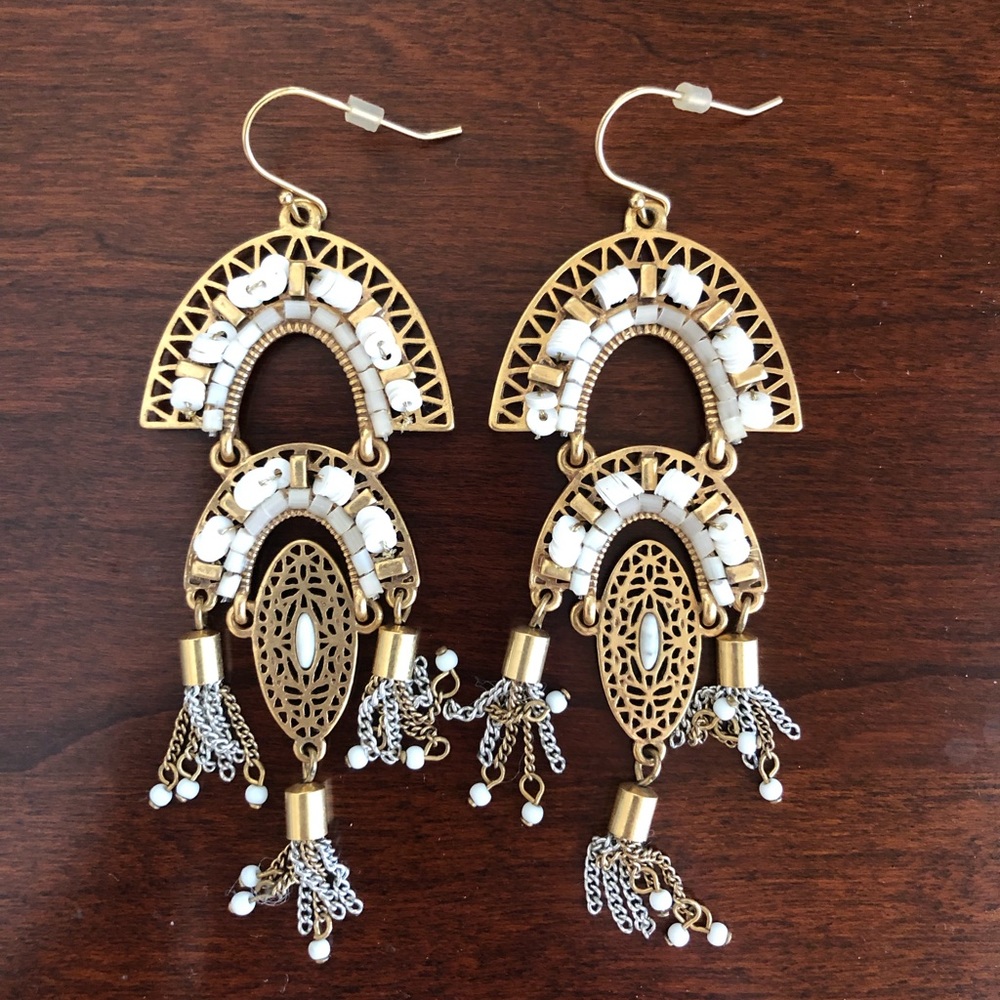 Stella & Dot earrings!  Worn once.  In perfect condition!